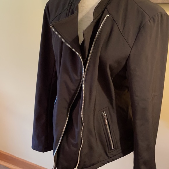 NWOT Calvin Klein Water Resistant Mod Biker Jacket - Picture 3 of 12